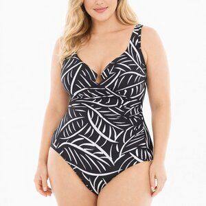 Miraclesuit Escape One Piece Hard To Be Leaf Palm Swimsuit 24
